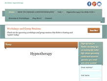 Tablet Screenshot of bebetterhypno.com